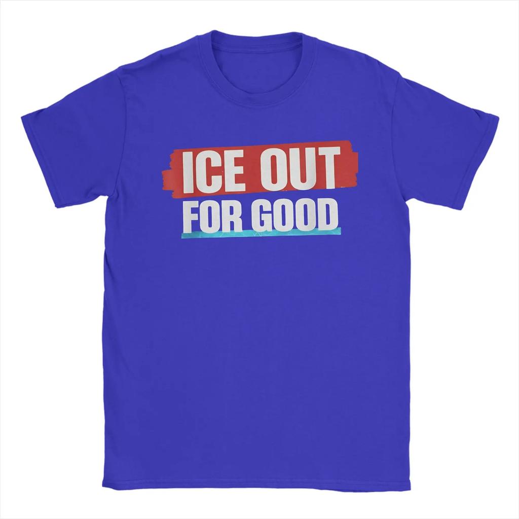 ICE Out Logo Printed TShirt Unisex Women And Men Comfortable Famous Fashion Cotton TShirt Apparel