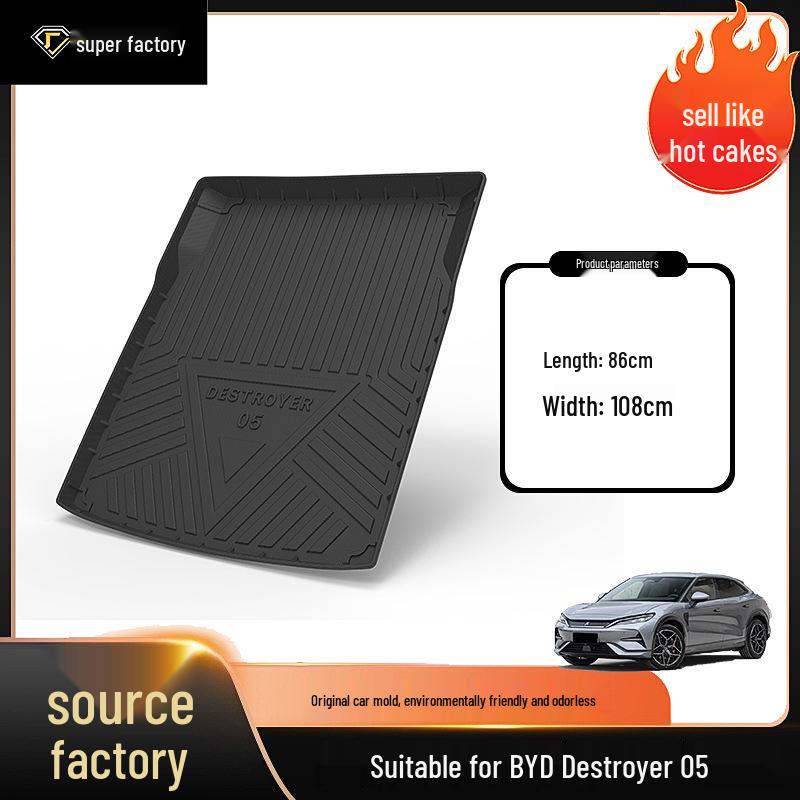 TPE Non-Slip Trunk Mat for BYD Seagull, Dolphin, Frigate 07, Destroyer 05 Cars