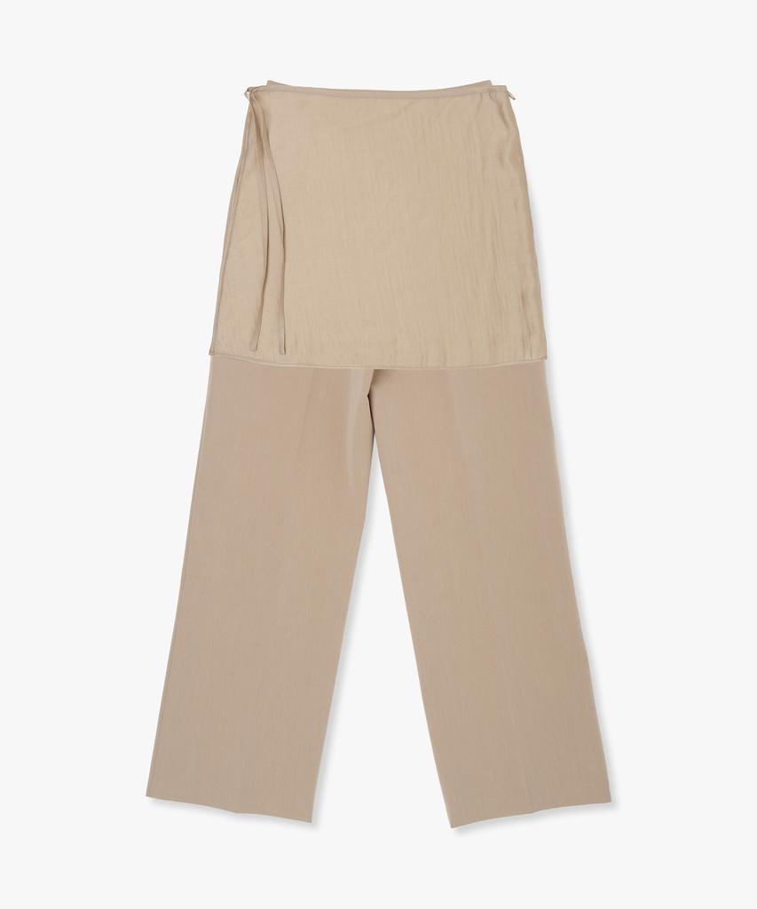 PLAC WOMEN Skirt Layered Slacks Beige
