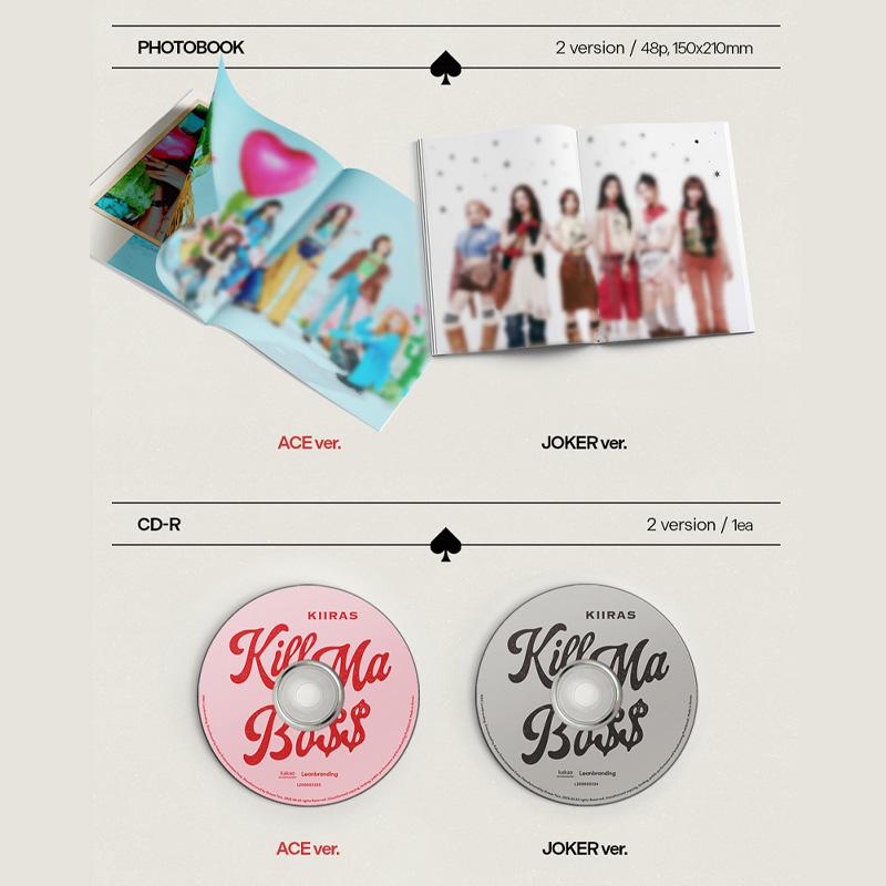 KIIRAS 1st Mini Album ‘KILL MA BO$$’ (Ver. 1 & 2)
