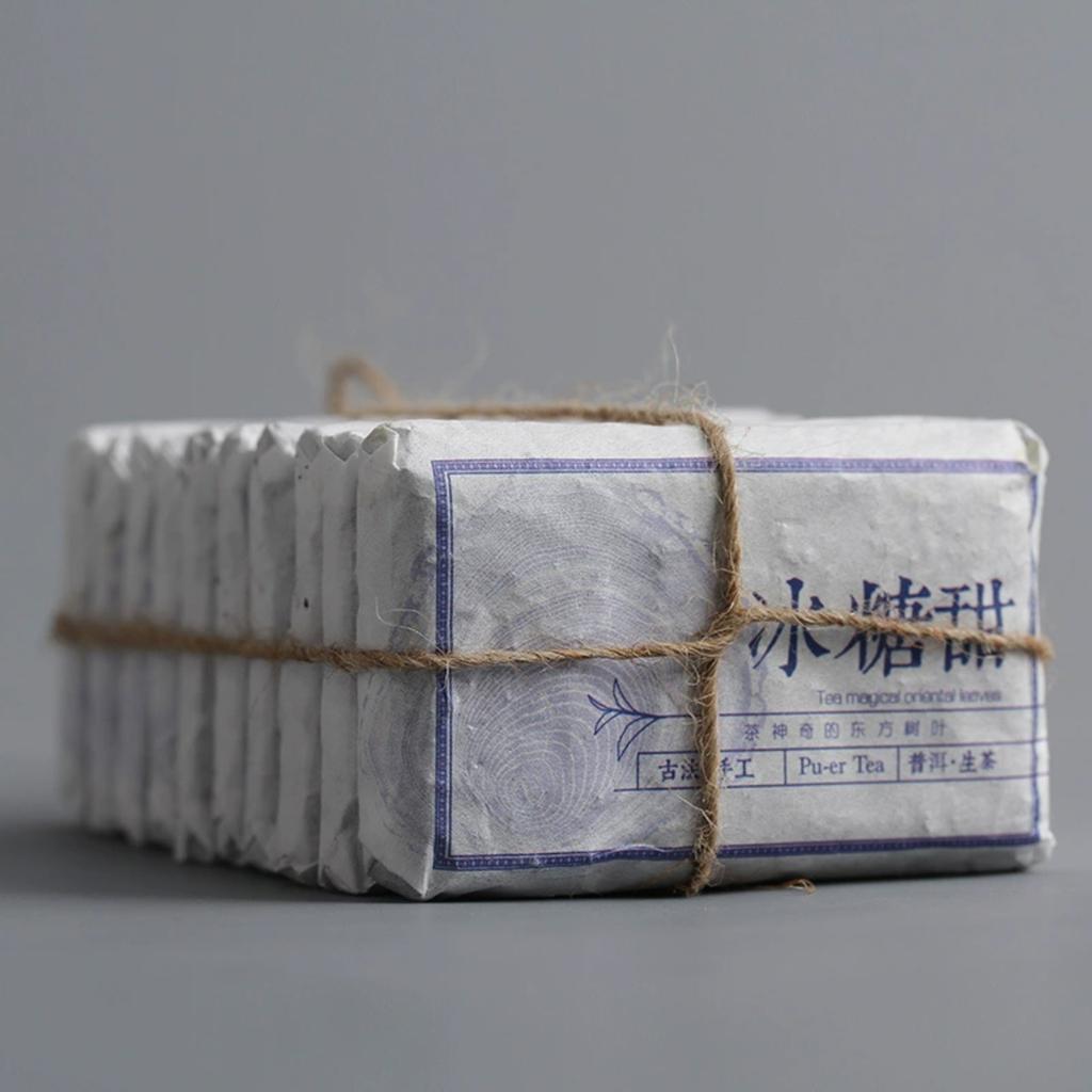 Yunnan Pu'er Tea Brick  Rock Sugar Sweet Big Tree Old Tree Raw Spring Tea 45g