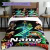3pcs Duvet Cover Set (1*Duvet Cover + 2*Pillowcase, Without Core), Custom Name The Legend of Zelda Pattern Bedding Set, Home Bedroom Decor Gift