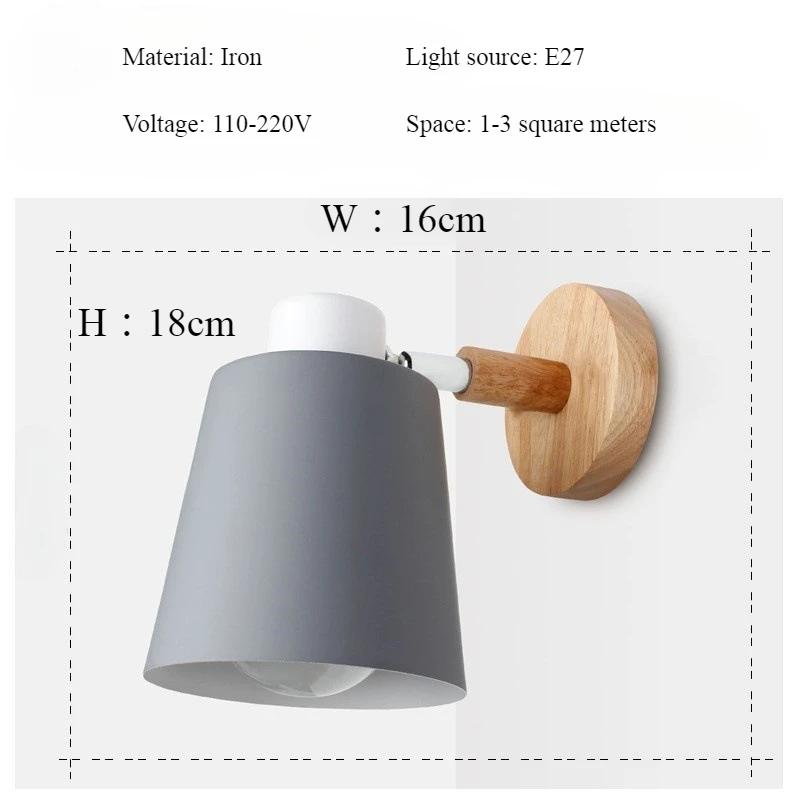 Nordic Modern Minimalist Creative Living Room Bedroom Staircase Balcony Hallway Internet Famous Reading Wall Lamp E27 Light