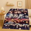 3D Twilight Saga Bella Edward Vampire Movie Flannel Blanket,Ultra Soft Warm Plush Throw for Home Bedroom Bed Sofa Cover Camping