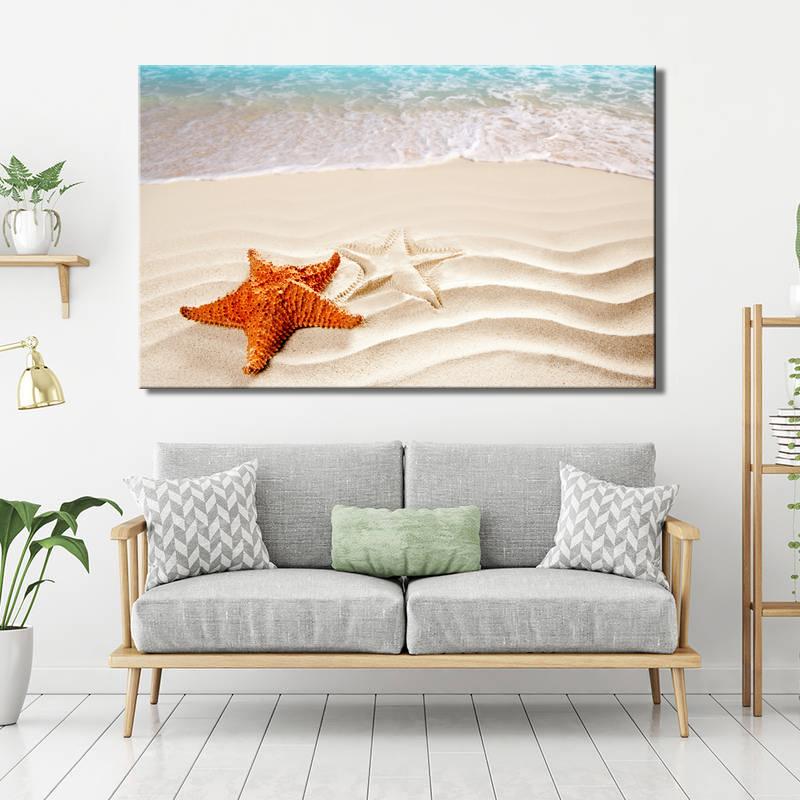 

Украшение дома, постеры и принты с морским пейзажем, картина на холсте, настенные художественные фотографии, пляжи, верблюды, морская звезда для декора стен гостиной