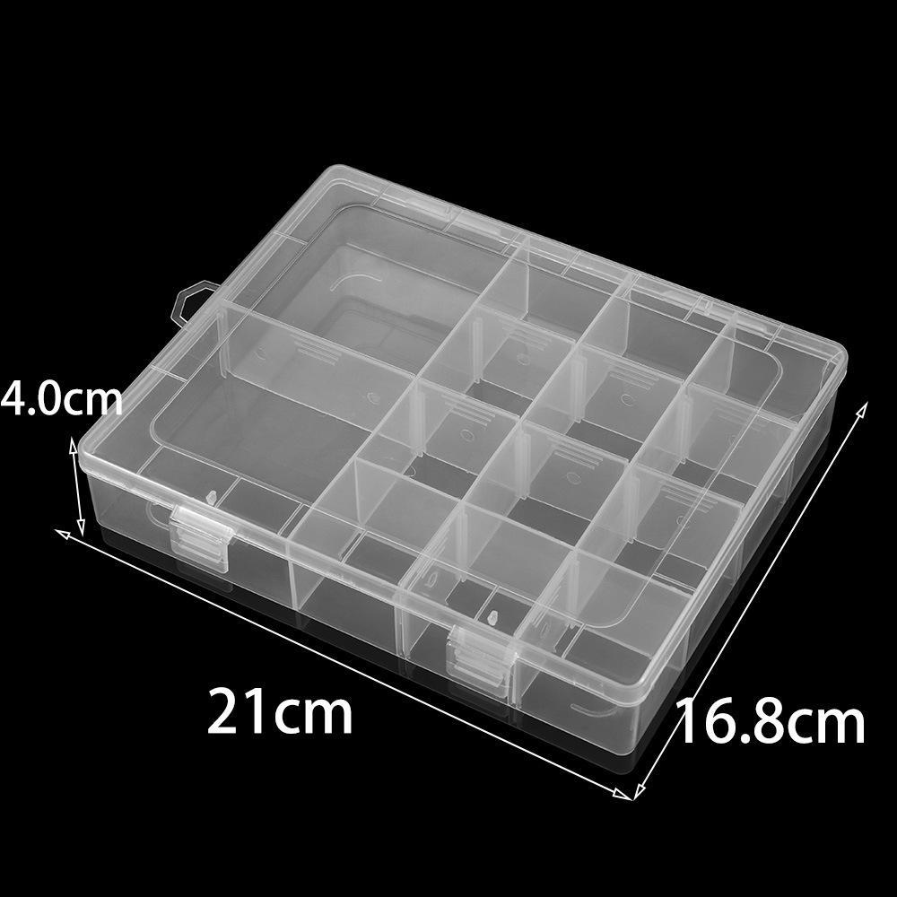Round and Square Transparent Multi-Grid Jewelry Storage Boxes