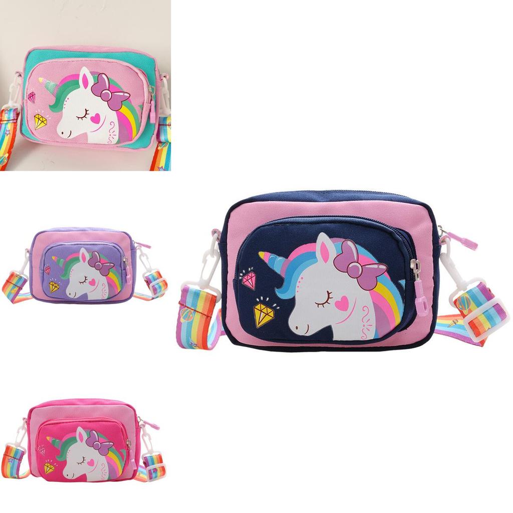 Childrens Cartoon Unicorn Crossbody Bag With Breathable Nylon For School And Daycare Use
