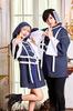 Clearstone Fangled Cosplay Halloween Jiangshi Hemd, Unisex, Blau