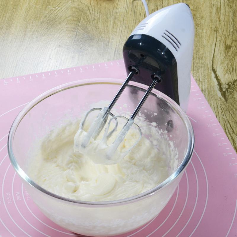 Stand / Handheld Electric Mixer with Stainless Steel Bowl - Egg Beater, Whisker for Baking Dough Mixing EU Plug