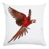Customizable Colorful Style Decorative Throw Pillow Cover Parrot Bird Polyester Sofa Pillow Cover