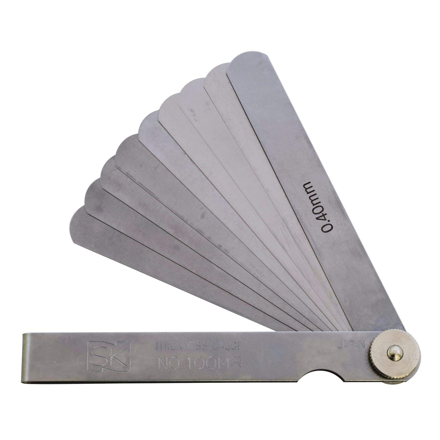 

Niigata Seiki SK Зроблено в Японії Набір товщиномірів 10 100 мм 100MR (Gap Gauge) 0,03-0,40 мм срібний