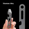 8CM CNC TC4 Titanium Alloy Crowbar Bottle Opener Graduated Scale Hexagon Wrench EDC Outdoor Tools Multifunction Camping Gear