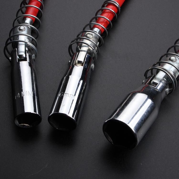 Extended T-Handle Universal Spark Plug Socket Wrench (14/16/21mm)