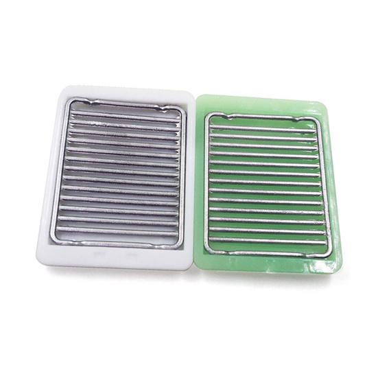 2Pcs Delicate Small Size Reusable Solid Color 1:12 Scale Drain Tray Dollhouse Pretend Food Toy Kids Gifts Mini Cookware Tool