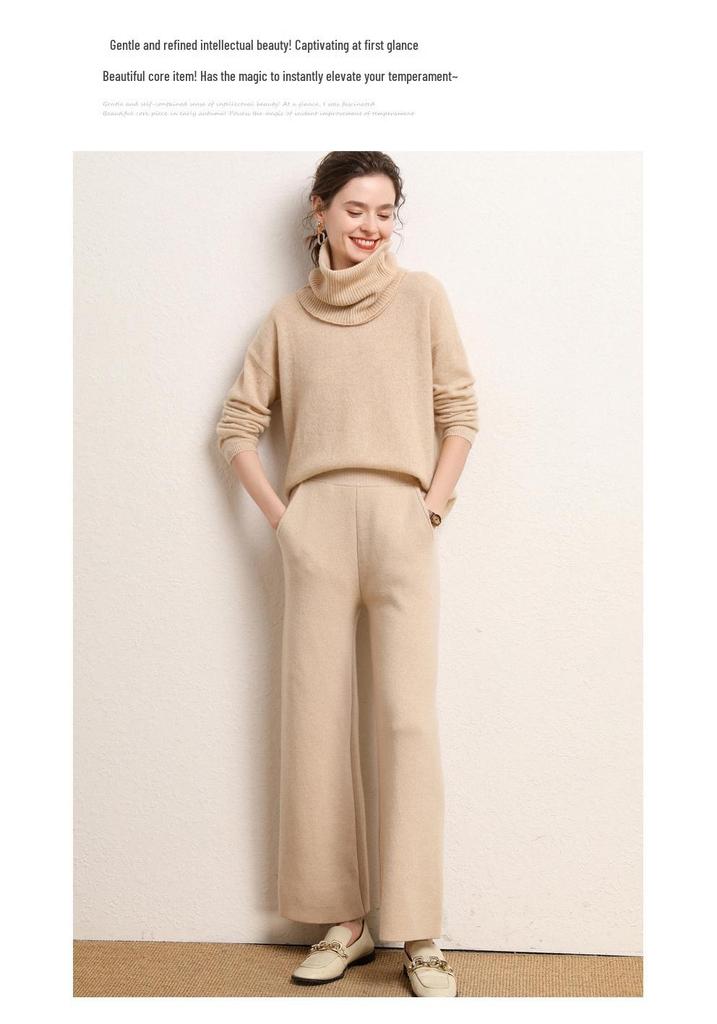 2026 Le Kasha Women's Autumn/Winter Cashmere Round Neck Long Sleeve Pullover Sweater