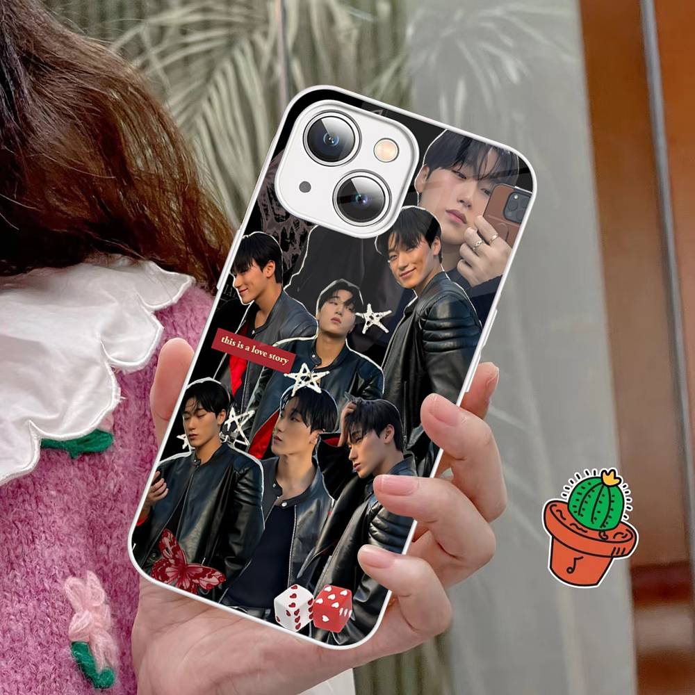 Kpop Group A-Ateez Tempered Glass For iphone 14 13 12 11 Pro Mini XS MAX 14Plus X XS XR Fundas