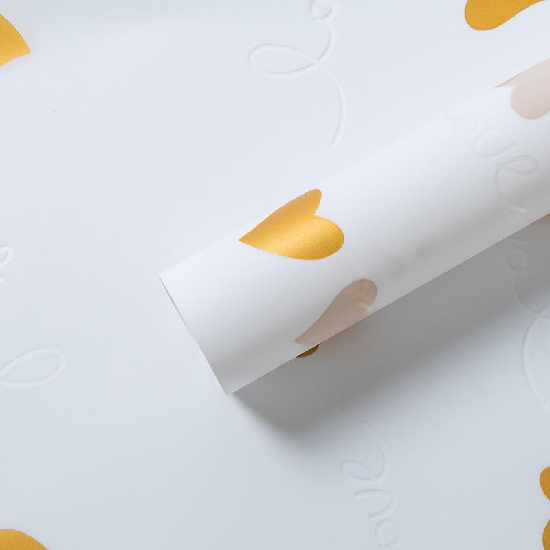 Waterproof Heart & Flower Valentine's Day Gift Wrap - Bouquet & Floral Packaging
