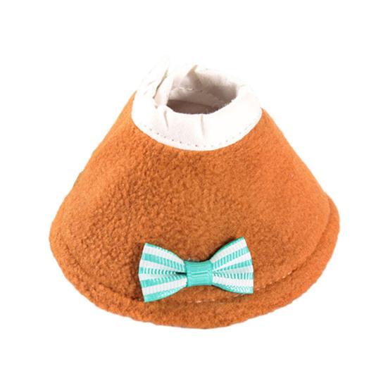 Birds Cone Collar Parrots Anti-bite Elizabethan Collar with Bow Feather Plucking Prevention Wound Healing Safety Protective Recovery Cone for