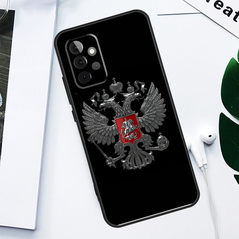 Russia Coat of Arms For Samsung Galaxy A52 A22 A32 A54 A34 A14 A55 A35 A15 A53 A33 A13 A05 A06 A16 Phone Case