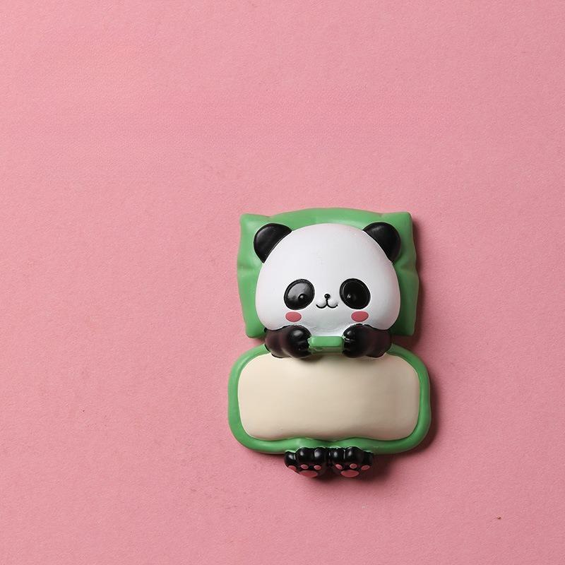 Cartoon Refrigerator Sticker Animal Sleeping Cover Blanket Magnetic Sticker Panda Powder Pig Rabbit Decompression