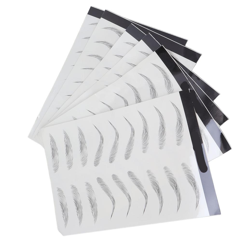 Eyebrow Tattoos Stickers 6D Nature Waterproof Temporary Tattoo Eyebrow for Eyebrow Grooming Shaping
