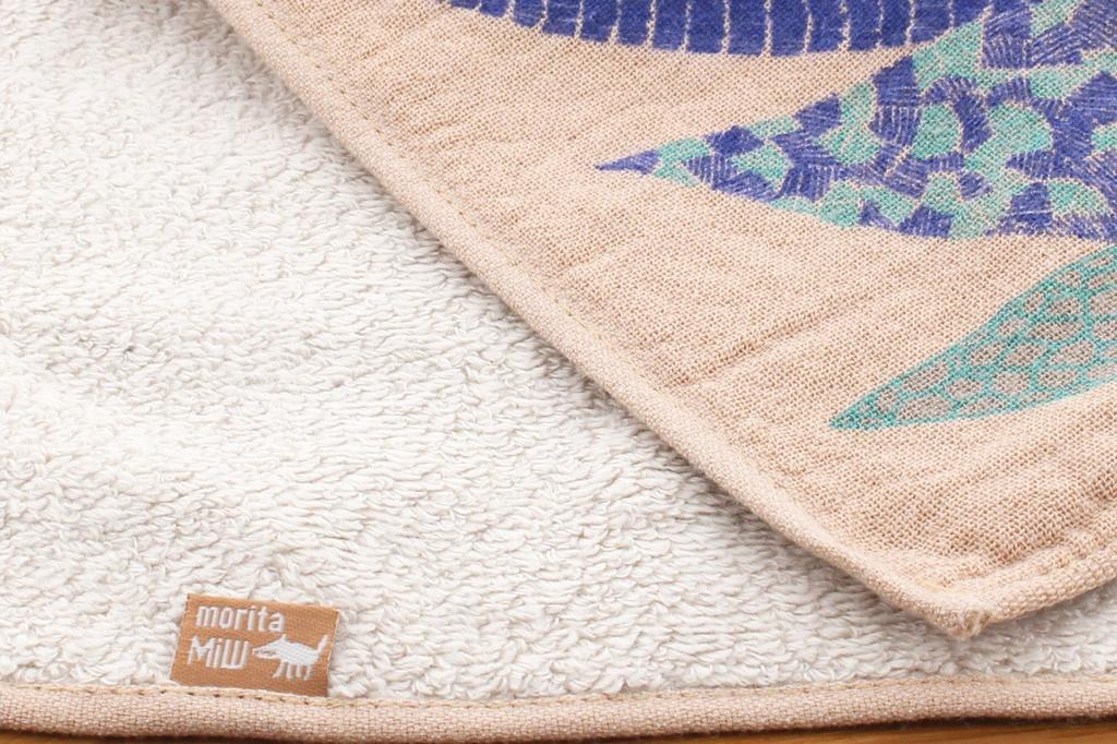 Kusunokibashi Monori Hand 25cm X MiW Fluffy Animal Towel, Beige, Approx. 25cm, Handkerchief, Ptarmigan, A-64787-86-BE