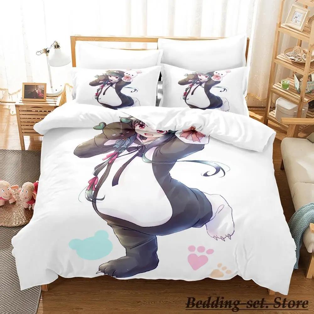 Comfortable Anime Print Bedding Set With Duvet Cover And Pillowcases Single Twin Full Queen King Sizes For Adults And Kids