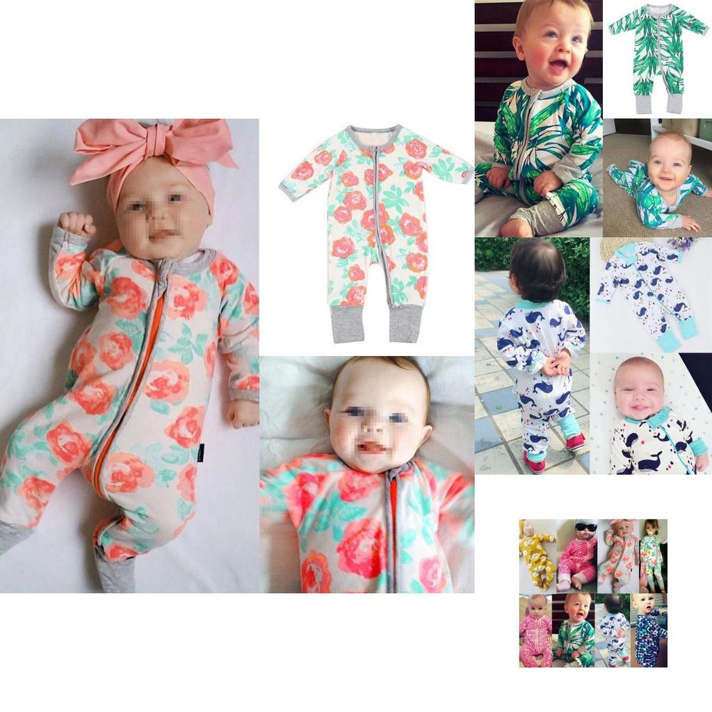 Premium Quality Newborn Baby Boy Girl Long Sleeve Cotton Romper Jumpsuit Outfit For All Seasons