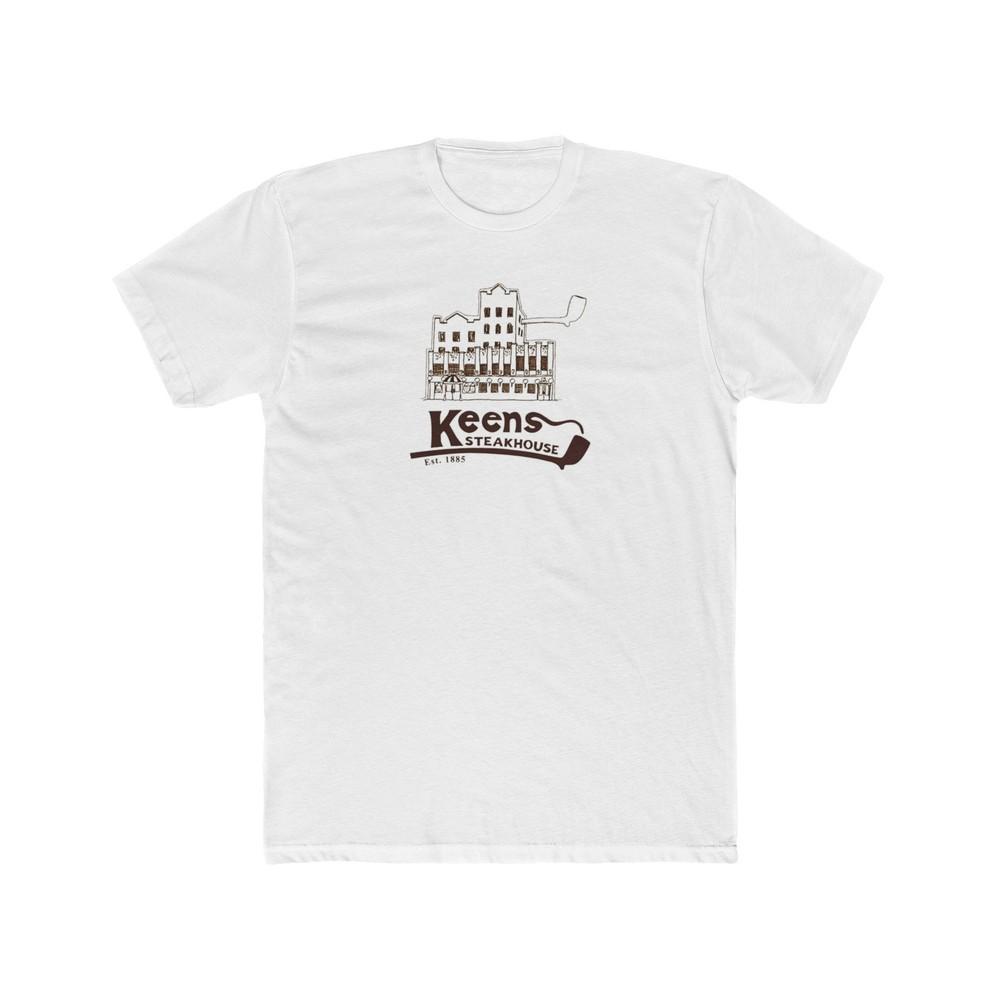 Keen#039;s Steakhouse New York City Cotton Crew Tee Bar Restaurant Ale Beef Unisex T-Shirt L