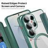 For Samsung Galaxy S26 Ultra Magnetic Case RFID Blocking Card Holder Leather Phone Cover with Lens Film