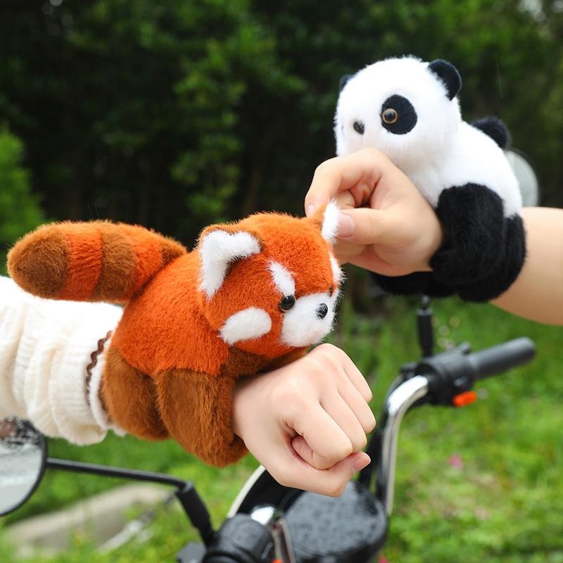 Animali di Peluche Creativi Procione Volpe Husky Gatto Scimmia Papa Cerchio Giocattolo Avvolto Attorno al Braccio Bambola Giocattoli Per Bambini Regalo di Compleanno