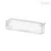 Black/White Simple Transparent Grid Zipper Pencil Case Solid Color Cosmetic Storage Nylon Mesh Pen Bag Stationery Storage Tool