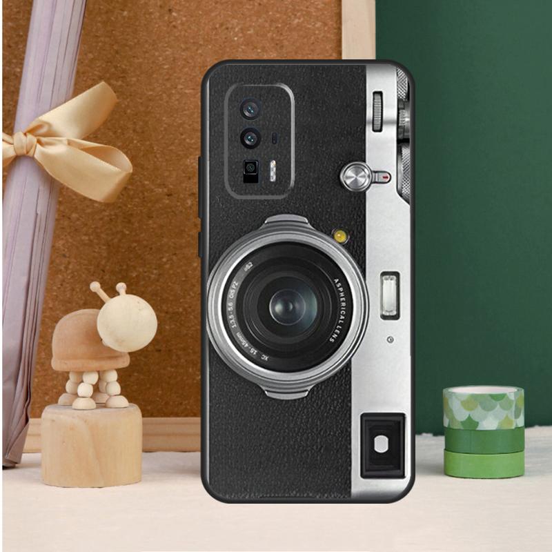 Vintage Camera For POCO X6 Pro M6 X3 X5 F3 F5 M5s Cover For Xiaomi 13T 12T 11T 14 Pro 12 13 Lite Case