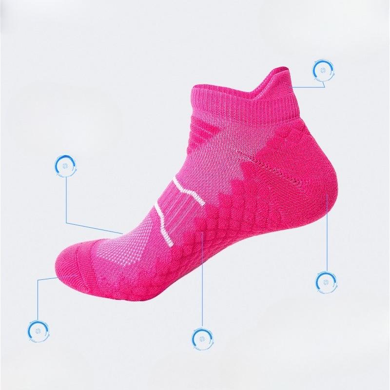 Men's and Women's Sports Socks, Outdoor Running Socks, Short Tubes, Towel Soles, Shock-absorbing and Anti-slip Couple Basketball Socks