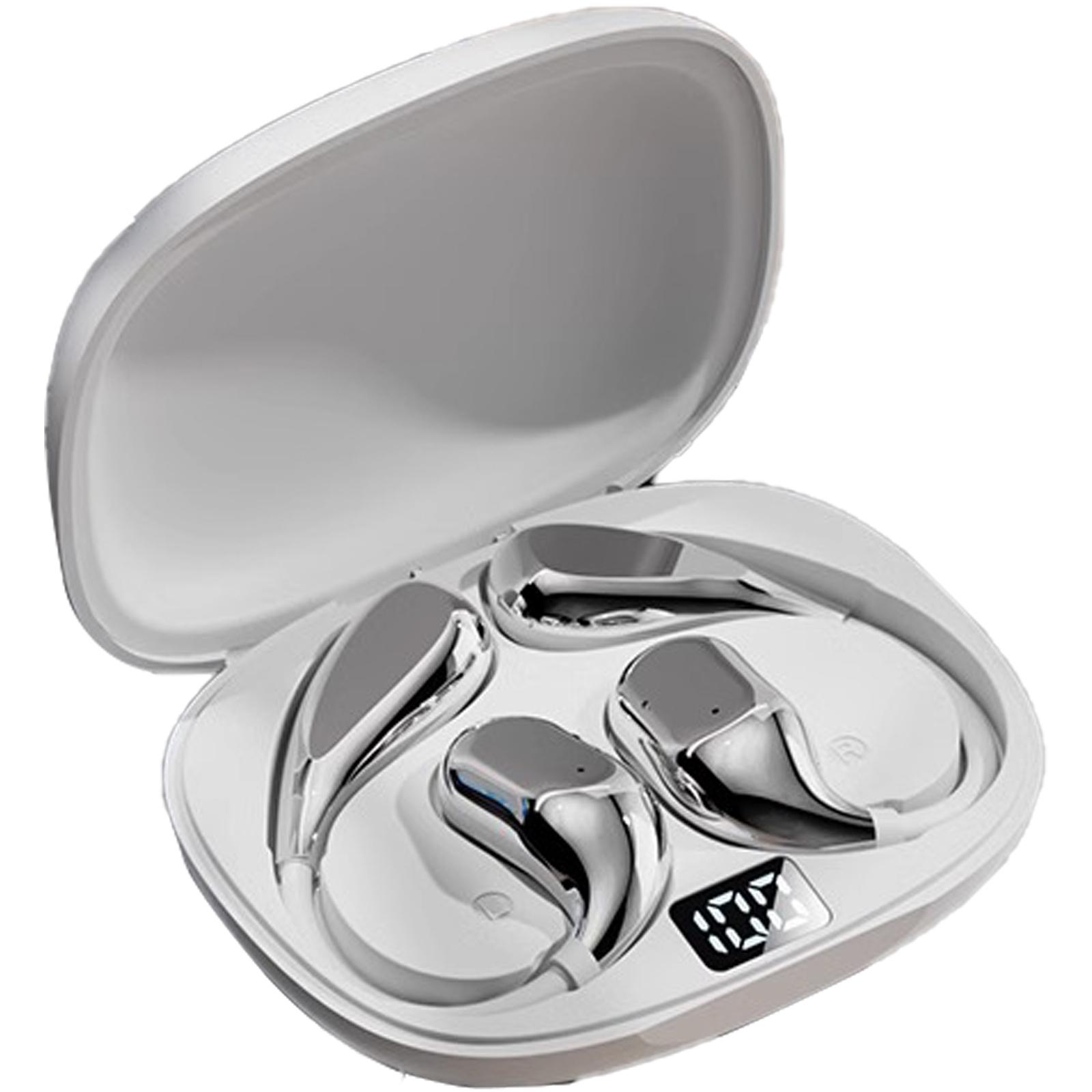 

Спортивные наушники-вкладыши с поддержкой Bluetooth 5.4, Hi-Fi стерео, глубокие басы, микрофон с шумоподавлением, время работы 50 часов, водонепроницаемость IP7 для бега белый