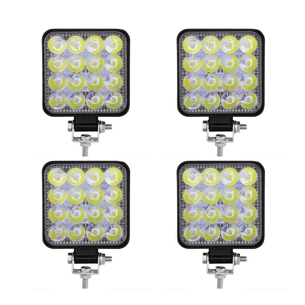 1/4 PCS 12V 24V LED Light Bar 48W Mini LED Work Light Off Road Spotlight for Jeep Truck 4X4 Car SUV ATV Barra LED Headlights