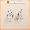 Huitan Chic Leaf Shaped Clip On Earrings for Women Non-piercing Newly Ear Cuffs Metal Silver Color/Gold Color Hot Trend Jewelry