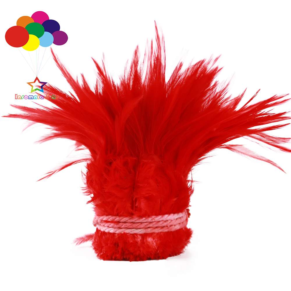 Whole 900PCS Fade Rooster Feathers Dyeing 5-6" Hackle 12-15 Cm Strung DIY Chicken Plume Jewelry Costume Hat Party Mask