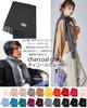 Buyer Pure Cashmere 20 Colors for Men and Solid Large 100% Scarf, Available, Women, Color, Thick, (Charcoal Gray), FT30L-2a