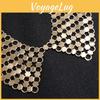 Modern Metal Collar Necklace With Electroplated Finish And Geometric Shape For Women