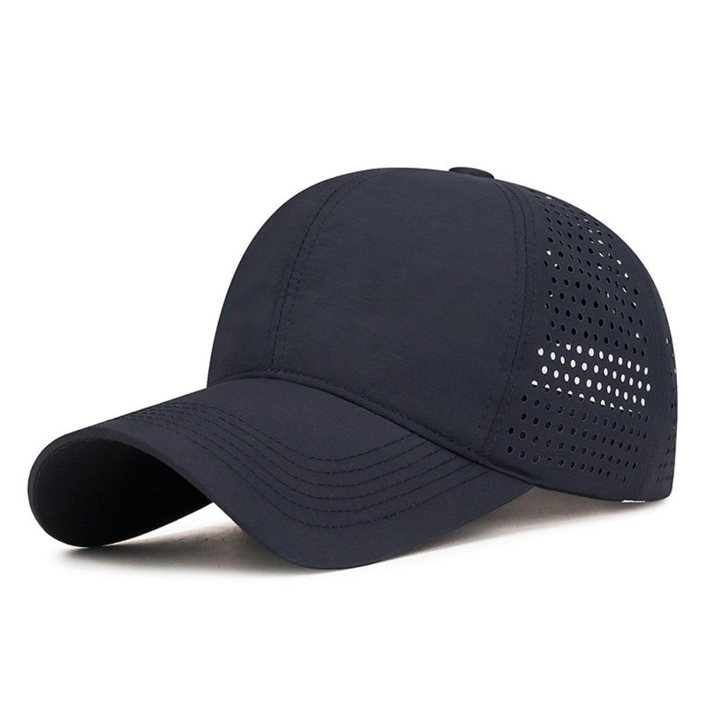 

Adjustable Outdoor Sun Hat Breathable Sports Caps Fashion Baseball Cap Running темно-синий