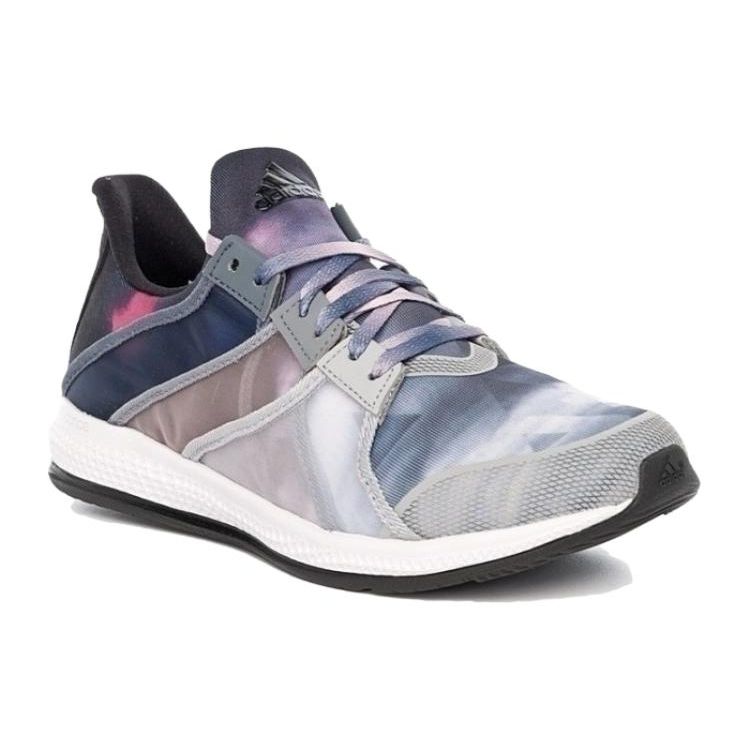Adidas Gymbreaker Comfortable Versatile Shock Absorbing Durable Low Top Training Shoes Women Sneakers Gray Blue AQ5368