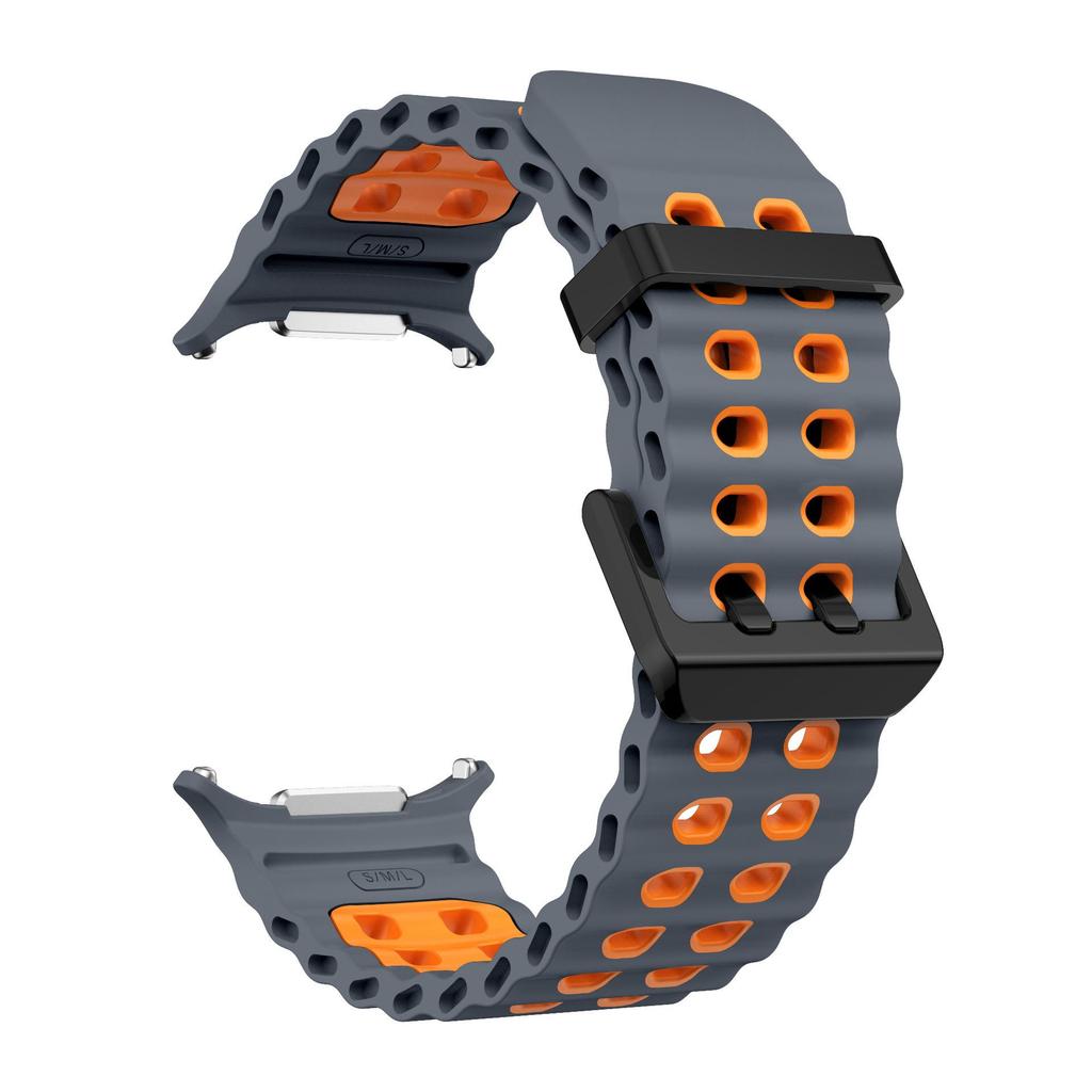 Cinturino Morbido in Silicone per Samsung Galaxy Watch 8 Ultra 2025 47mm Braccialetto Originale per Galaxy Watch 8-7 Ultra 47mm Cinturino Oceanico