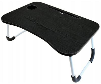 Trade One Folding Gadget Standard for Working from the 10kg Weight 60cm Wide X 40cm Deep X Includes Tablet Stand and Drink Easy To 60127 Table, Size,