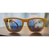 Used Knockaround Sunglasses Yellow Black Mirror Lens