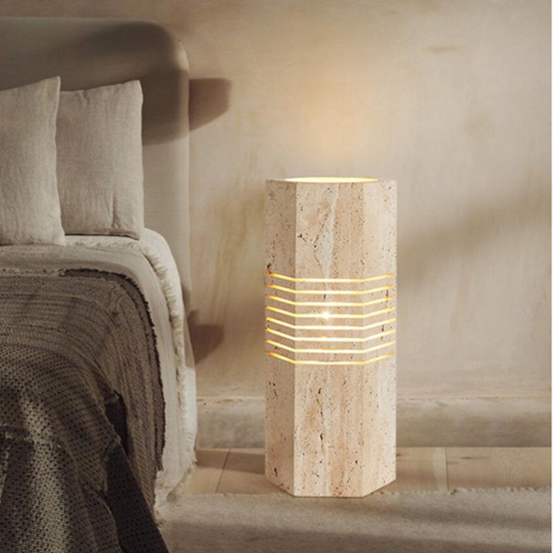 Modern Stone Decorate Creative Floor Light Warm Light Suitable For Living Rooms Bedrooms Dining Rooms warm light