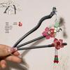 Chinese Wooden Tassel Hairpin for Hanfu - Ancient Style Hair Ornament and Gift for Women