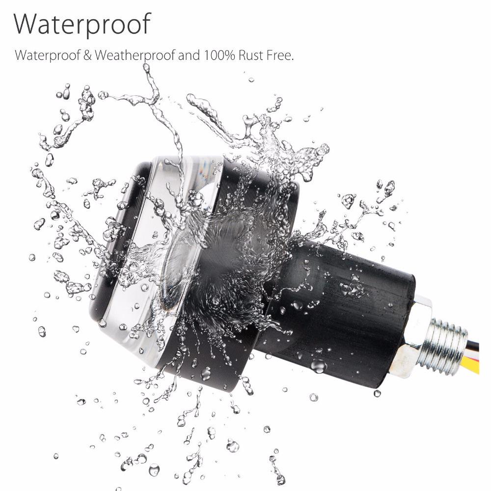 2PCS Motorcycle Turn Signal LED Light Indicator Blinker Handlebar Edge Light