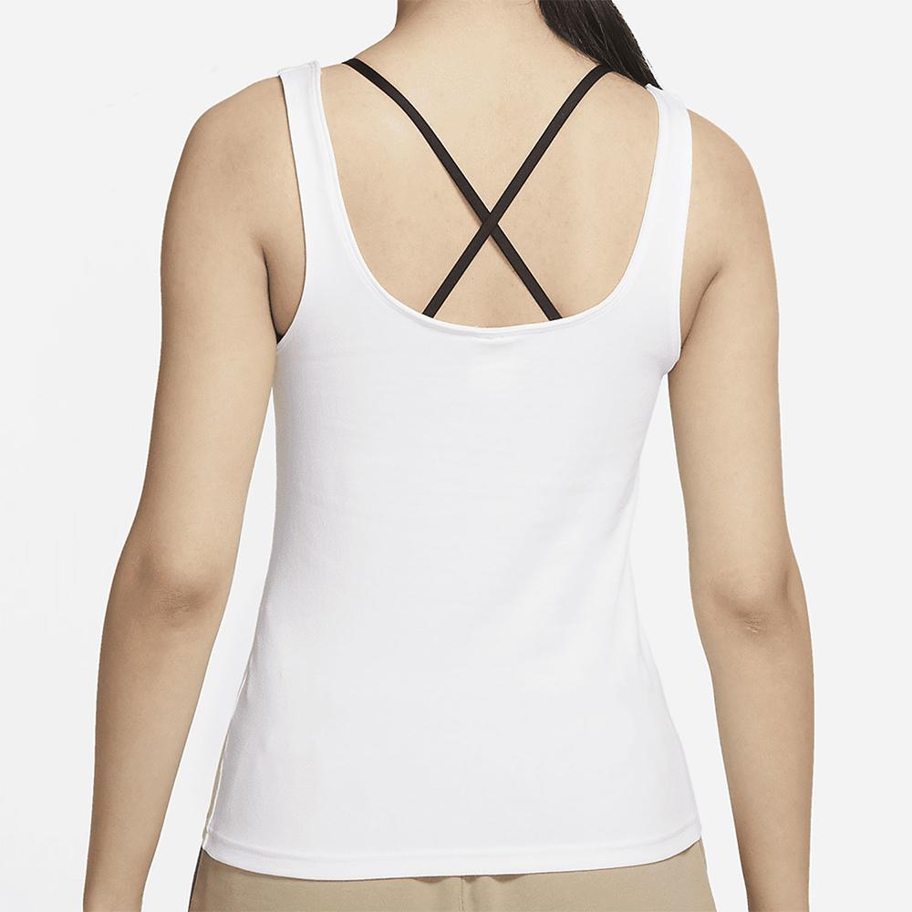 Nike Breathable Sleeveless Tank Top Women Tops White DH1346-100