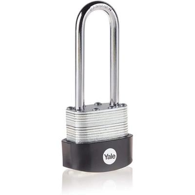 Cadenas Extérieur En Acier Laminé Y125B - 40 Mm - Anse Longue 63 Mm - 3 Clés Incluses